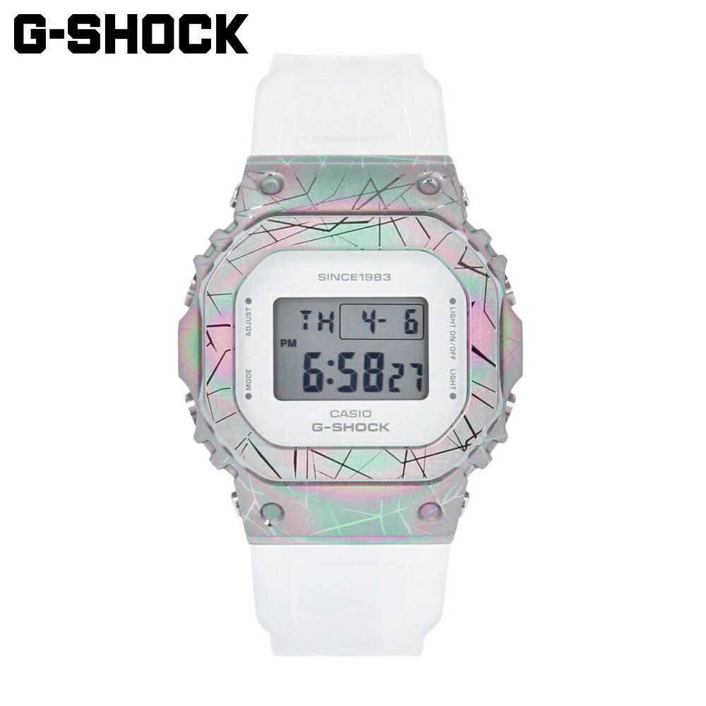 カシオ G-SHOCK 腕時計（レディース） CASIO カシオ G-SHOCK ジーショック Gショック 40th Anniversary Adventurer’s Stone アドヴェンチャラーズストーン腕時計 時計 レディース クオーツ デジタル 樹脂 ステンレス ホワイト レインボー スケルトン GM-S5640GEM-7プレゼント ギフト 1年保証 送料無料