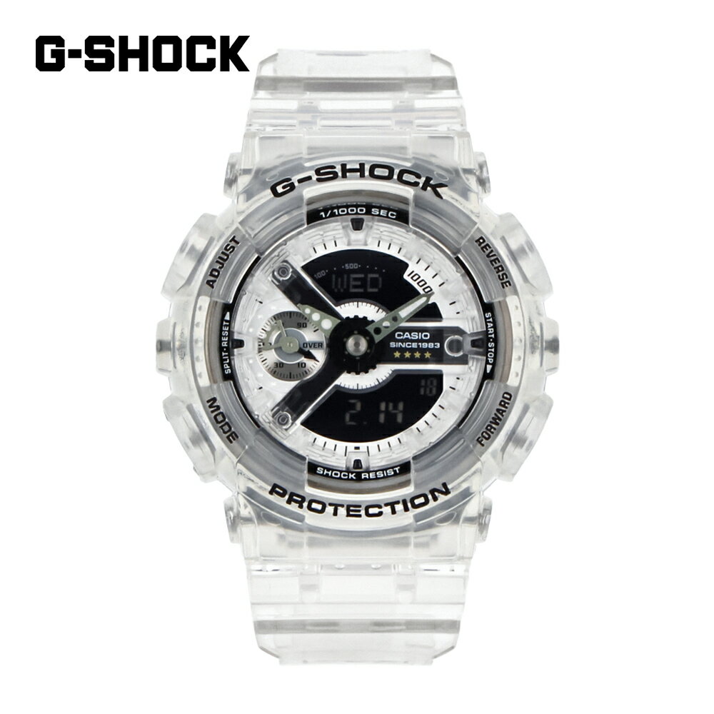 カシオ G-SHOCK 腕時計（レディース） CASIO カシオ G-SHOCK ジーショック Gショック G-SHOCK 40th Anniversary CLEAR REMIX シリーズ WOMEN腕時計 時計 レディース 防水 クオーツ アナデジ 2針 クリア スケルトン シルバー GMA-S114RX-7Aプレゼント ギフト 1年保証 送料無料 父の日