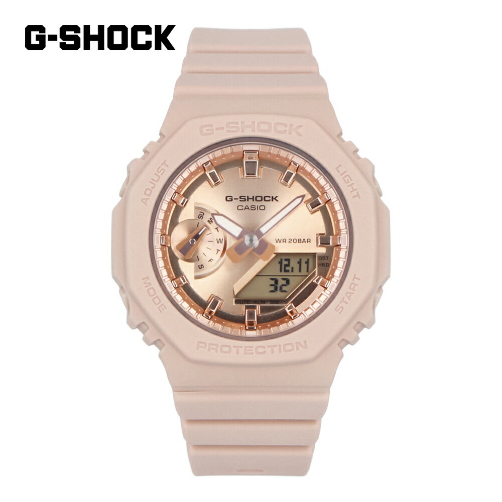 カシオ G-SHOCK 腕時計（レディース） CASIO カシオ G-SHOCK ジーショック Gショック WOMEN腕時計 時計 レディース 防水 クオーツ アナデジ 2針 樹脂 カーボン ピンクベージュ ピンクゴールド GMA-S2100MD-4Aプレゼント ギフト 1年保証 送料無料 父の日