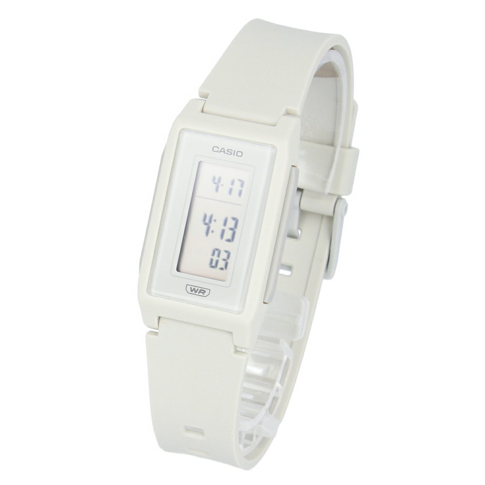 【SALE】CASIO カシオ カシオスタンダード チープカシオ チプカシ腕時計 時計 レディース クオーツ デジタル 樹脂 アイボリー LF-10WH-8プレゼント ギフト 1年保証 送料無料