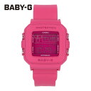 CASIO カシオ Baby-G ベビージー ベビーG BABY-G+PLUS BGD-10 Series腕時計 時計 レディース 防水 クオーツ デジタル ビビッドピンク ホワイト ストラップ付き 専用ホルダー付き BGD-10K-4プレゼント ギフト 1年保証 送料無料