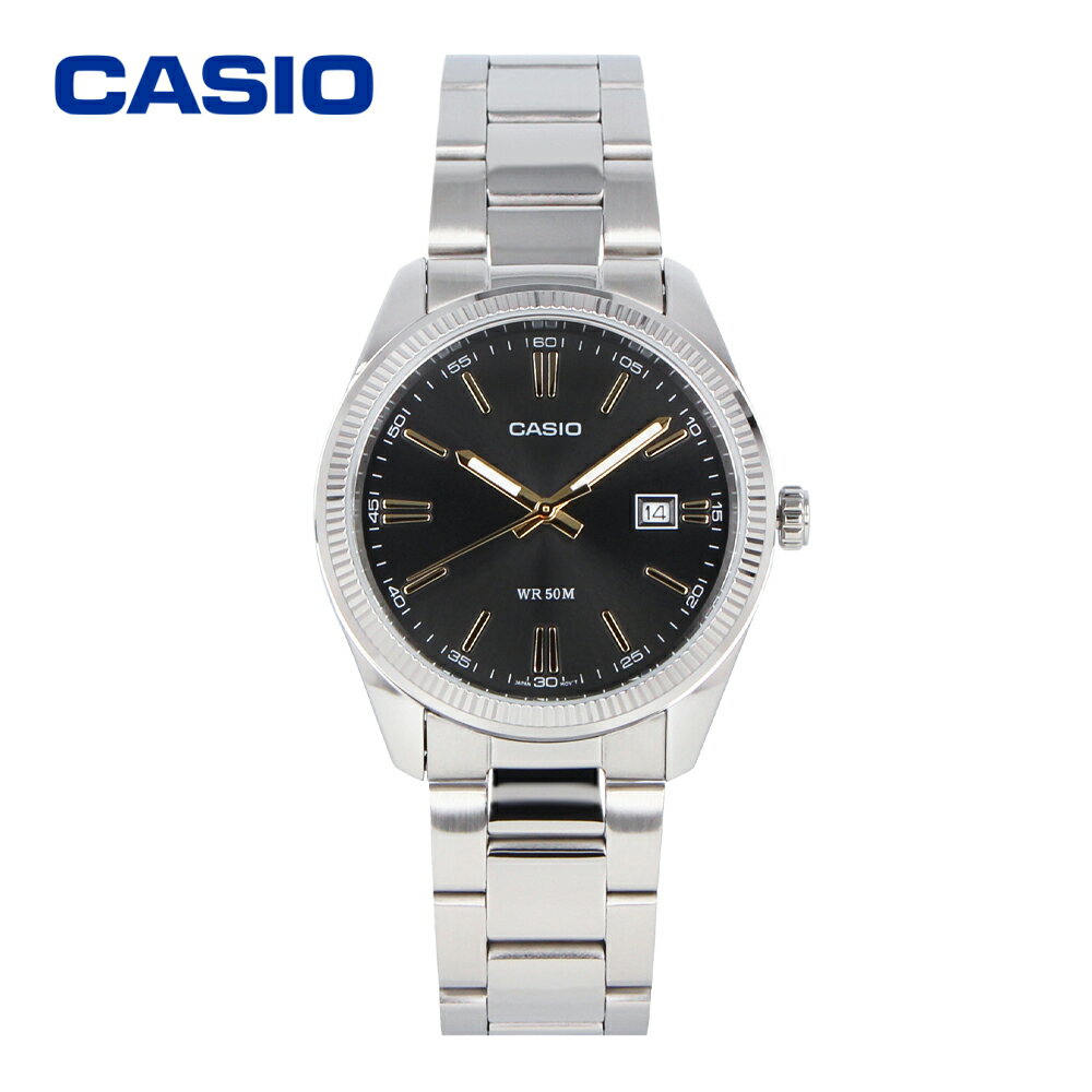 Rakuten - 【SSクーポン配布中】CASIO カシオ カシオスタンダード チープカシオ 腕時計 メンズ クオーツ アナログ 3針 真鍮 メタル シルバー ブラック ゴールド MTP-1302D-1A2