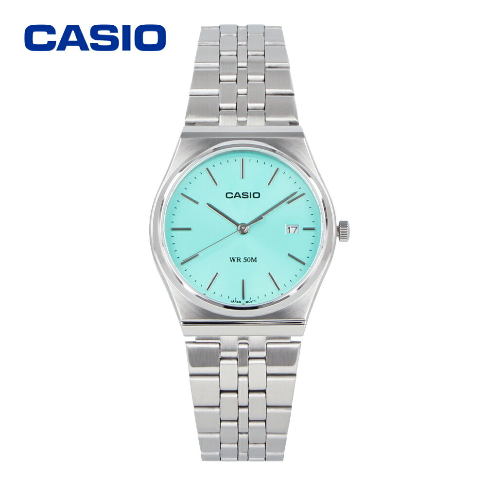 CASIO カシオ カシオスタンダード チープカシオ チプカシ腕時計 時計 ユニセックス メンズ レディース クオーツ アナログ 3針 ステンレス メタル シルバー ターコイズ MTP-B145D-2A1プレゼント ギフト 1年保証 送料無料のサムネイル