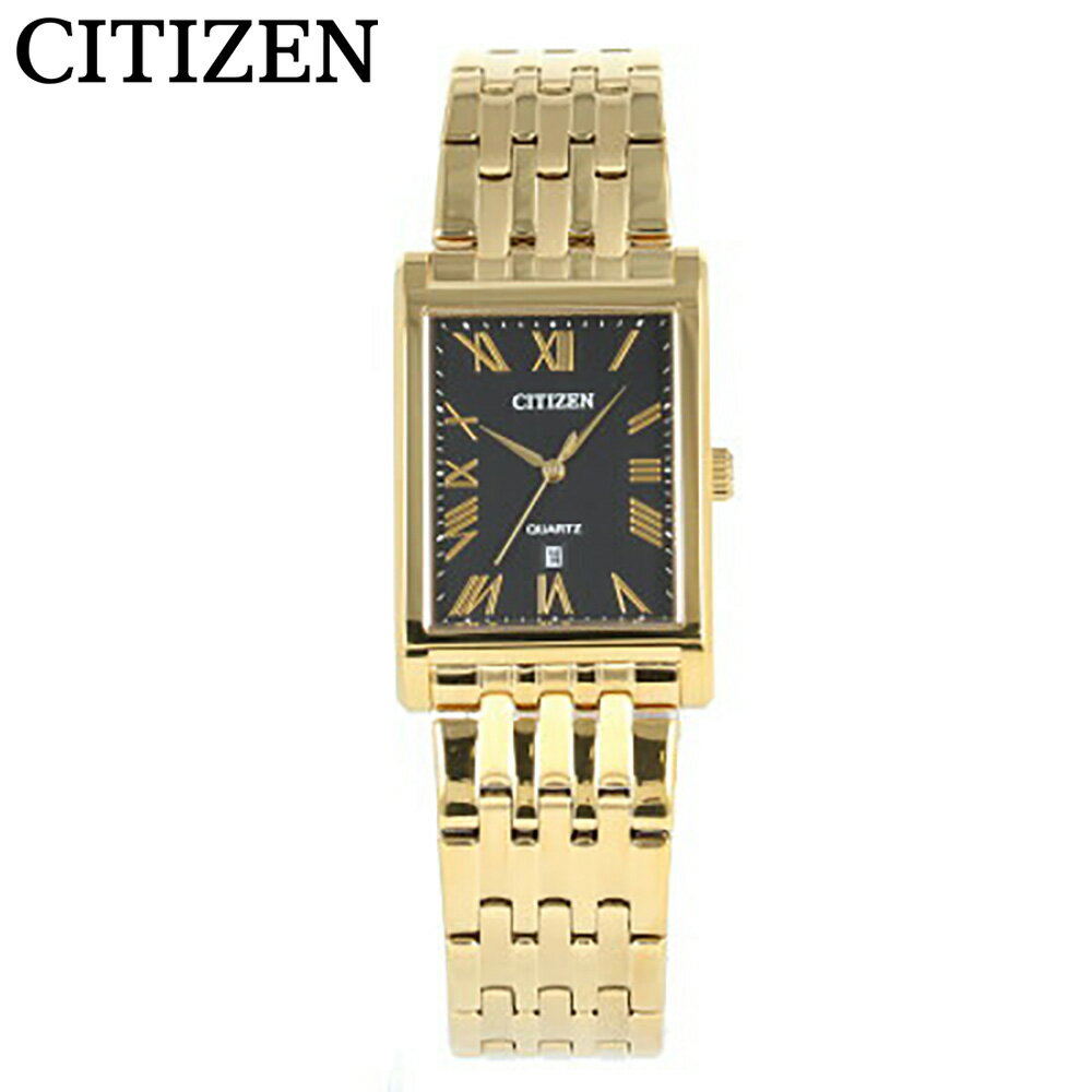 CITIZEN / シチズン BH3002-54E 腕時計 メンズ ステンレス ゴールド ブラック スクエア クオーツCITIZEN / シチズン BH3002-54E 腕時計 メンズ ステンレス ゴールド ブラック スクエア クオーツ