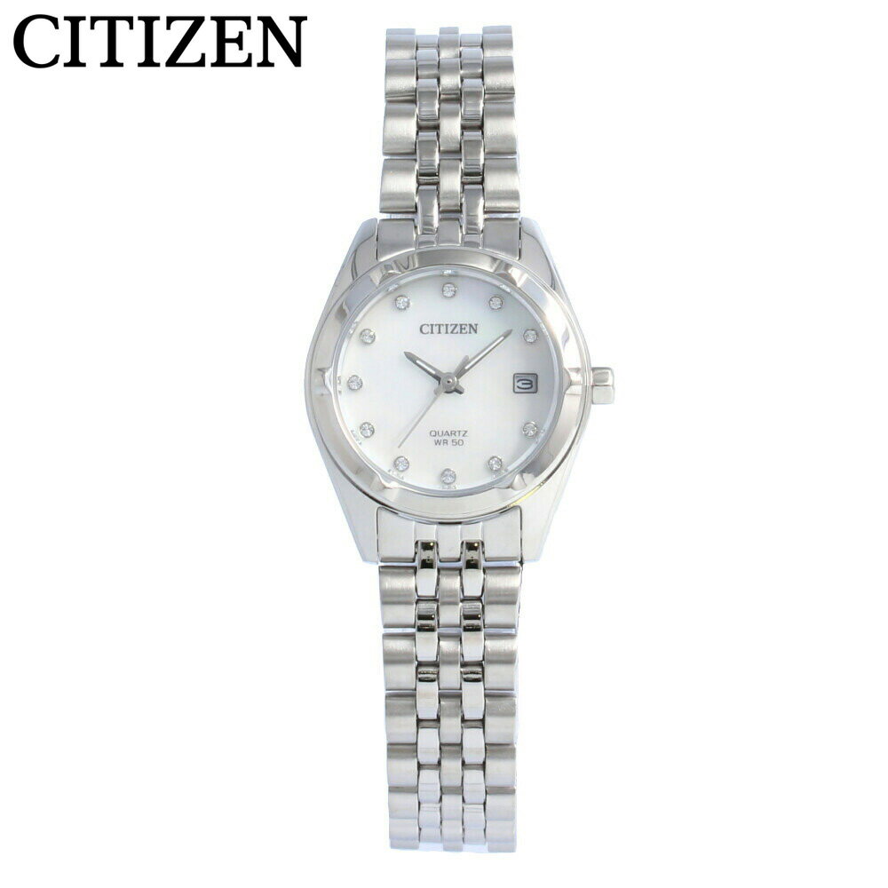 CITIZEN / シチズン EU6050-59D 腕時計 レディース クオーツ ホワイト シルバー ステンレスCITIZEN / シチズン EU6050-59D 腕時計 レディース クオーツ ホワイト シルバー ステンレス