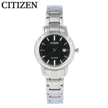 CITIZEN シチズン 腕時計 時計 レディース アナログ ソーラー エコドライブ ECO DRIVE シンプル 3針 日付 デイト 海外モデル ビジネス 仕事 就活 防水 ステンレス メタル ブレス シルバー 銀 FE1081-59E プレゼント ギフト 1年保証 送料無料