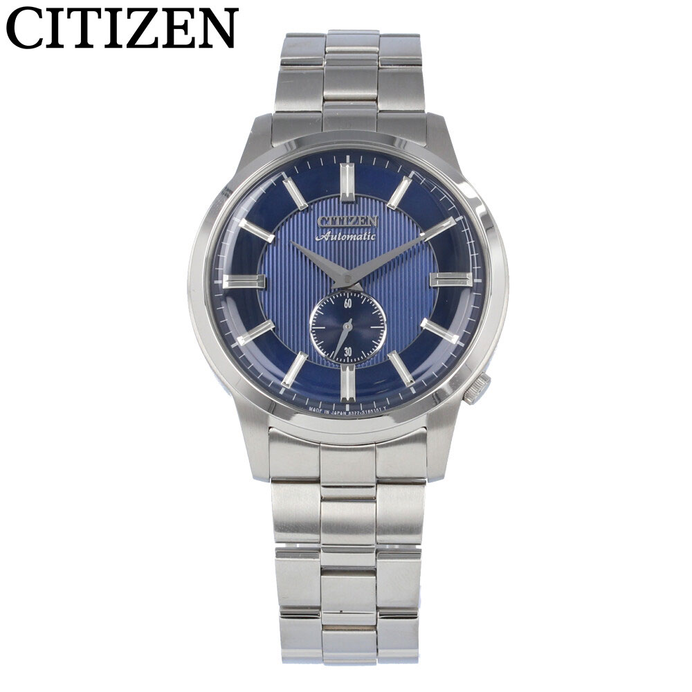 CITIZEN COLLECTION シチズン コレクション 腕時計 時計 メンズ アナログ 自動巻き オートマティック メカニカル 3針 シンプル ビジネス 仕事 就活 防水 ステンレス メタル ブレス シルバー 銀 ブルー 青 NK5000-98Lプレゼント ギフト 1年保証 送料無料