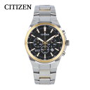 CITIZEN シチズン 腕時計 時計 メンズ アナログ クオーツ クロノグラフ スポーティー 海外モデル ビジネス 仕事 就活 防水 ステンレス メタル ブレ...