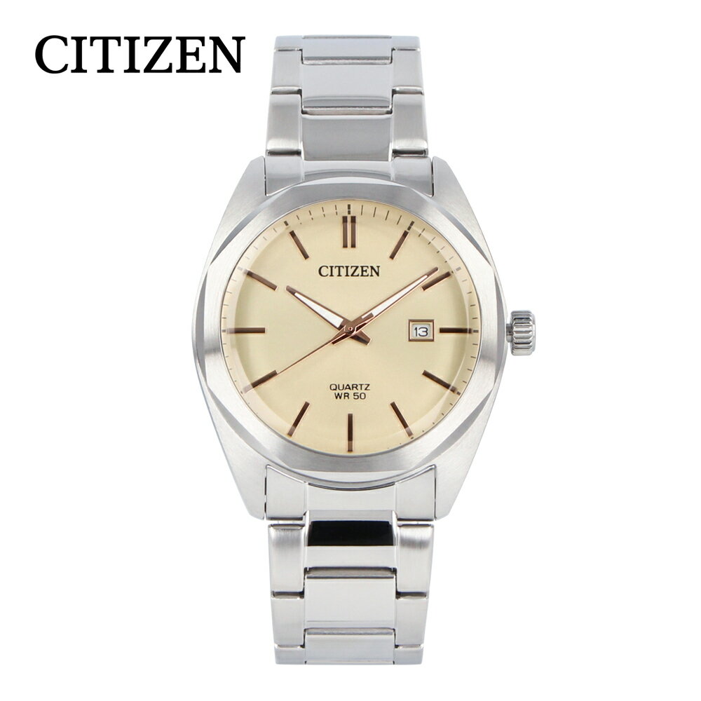 CITIZEN シチズン腕時計 時計 メンズ クオーツ アナログ 3針 ステンレス メタル シルバー アイボリー BI5110-54Bプレゼント ギフト 1年保証 送料無料