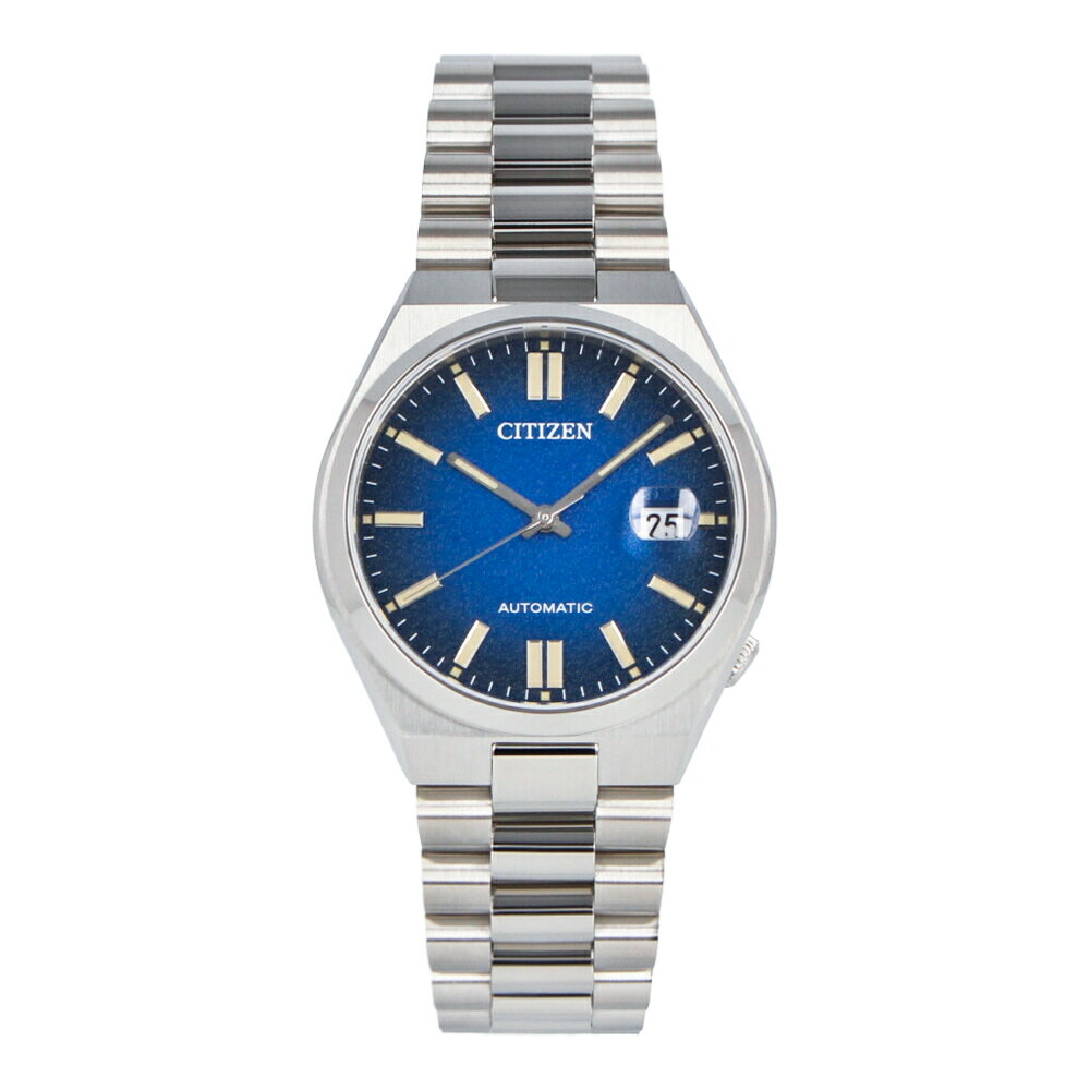 CITIZEN シチズン CITIZEN COLLECTION TSUYOSA Mechanical腕時計 時計 メンズ メカニカル オートマチック 自動巻き アナログ 3針 ステンレス メタル シルバー ネイビー NJ0151-88Lプレゼント ギフト 1年保証 送料無料