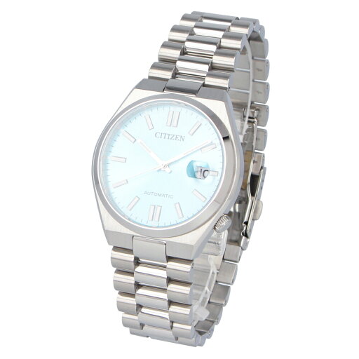 CITIZEN シチズン CITIZEN COLLECTION TSUYOSA Mechanical腕時計 時計 メンズ メカニカル オートマチック 自動巻き アナログ 3針 ステンレス メタル シルバー ブルー NJ0151-88Mプレゼント ギフト 1年保証 送料無料