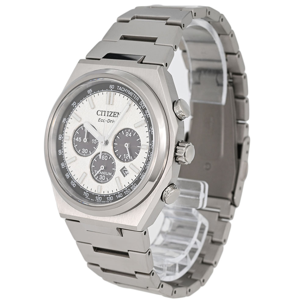 時計倉庫TOKIAのCITIZEN シチズン CA4610-85A アナログ ソーラー 前進 ZENSHIN コレクション クロノグラフ メンズ腕時計 プレゼント ギフト 1年保証 送料無料｜アングル2
