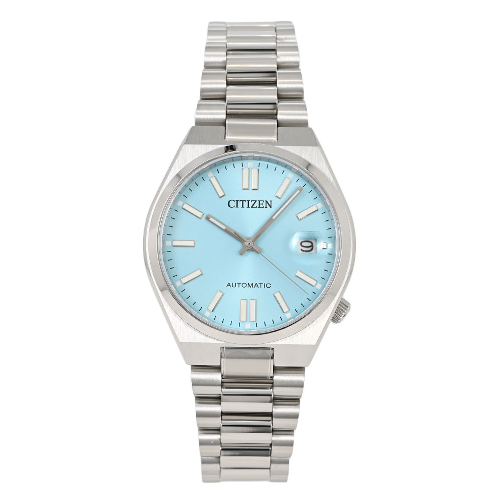 CITIZEN シチズン NJ0200-50L アナログ 自動巻き COLLECTION TSUYOSA Collection ツヨサコレクション ケース37mm 小ぶり ブルーメンズ腕時計 プレゼント ギフト 1年保証 送料無料のサムネイル