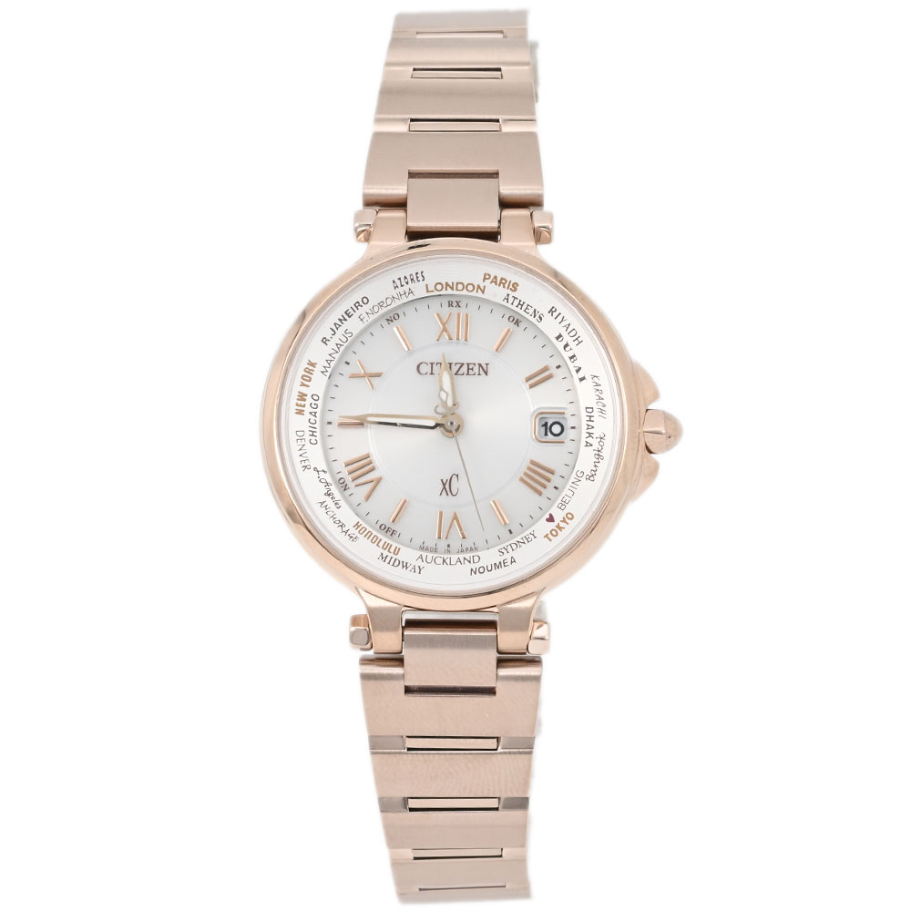 Rakuten - CITIZEN シチズン EC1017-58A アナログ 電波ソーラー XC クロスシー basic collection ベーシックコレクション レディース腕時計 プレゼント ギフト メーカー3年保証 送料無料