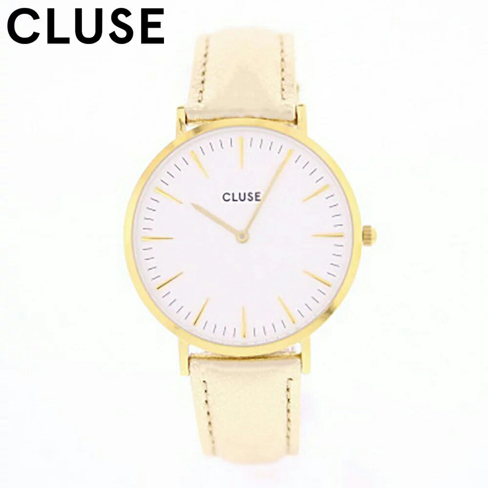 CLUSE クルース CL18421腕時計 時計 レディース ホワイト ゴールド レザー カジュアル クオーツプレゼント ギフト 1年保証 送料無料 父の日
