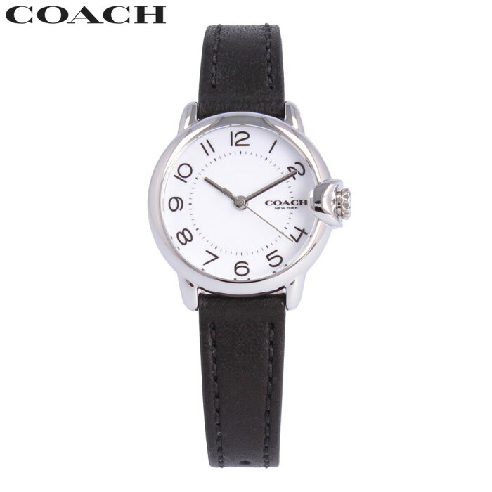 COACH コーチ Arden アーデン腕時計 時計 レディース クオーツ 3針 レザー ブラック シルバー ホワイト 14503613プレゼント ギフト 1年保証 送料無料