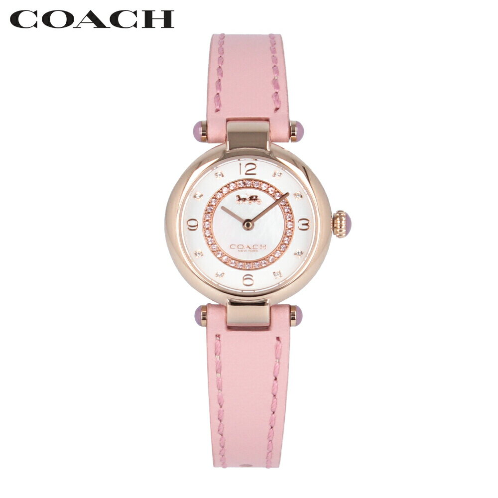 COACH コーチ CARY ケーリー腕時計 時計 レディース クオーツ アナログ 2針 ステンレス レザー ピンク ピンクゴールド シルバー ホワイト シェル マザーオブパール ストーン 14503896プレゼント ギフト 1年保証 送料無料