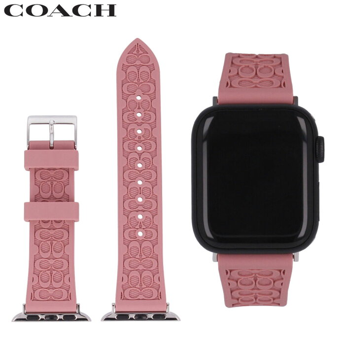 COACH コーチApple Watch アップルウォッチ 腕時計 レディース 付け替えベルト 替えバンド 38mm 40mm 対応 交換用パーツ ラバー ピンク 14700049プレゼント ギフト 送料無料