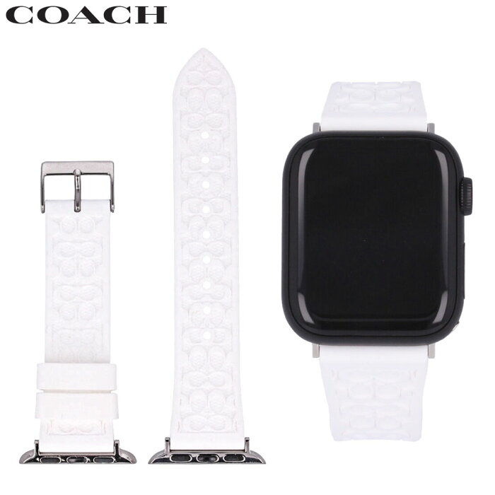 COACH コーチApple Watch アップルウォッチ 腕時計 レディース 付け替えベルト 替えバンド 38mm 40mm 対応 交換用パーツ ラバー ホワイト 14700050プレゼント ギフト 送料無料