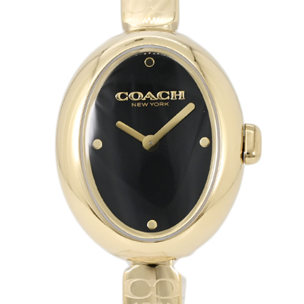 COACH コーチ 14504521 アナログ クオーツ SAMMY　サミー　ステンレスベルト　ゴールド　ブラックレディース腕時計 プレゼント ギフト 1年保証 送料無料