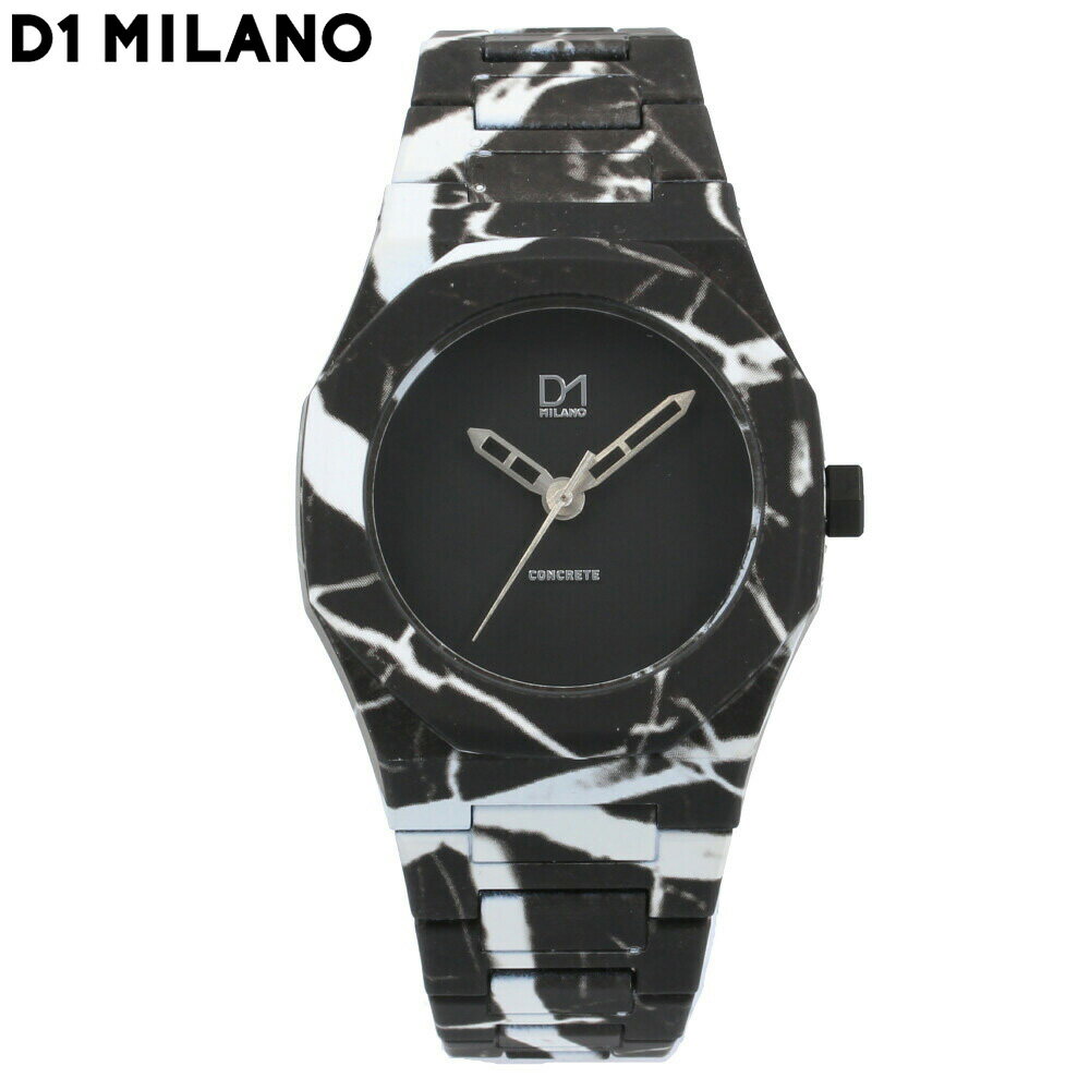D1 MILANO / ディーワンミラノ A-CO01 Concrete Collection コンクリート 大理石 腕時計 メンズ ブラックD1 MILANO / ディーワンミラノ A-CO01 Concrete Collection コンクリート 大理石 腕時計 メンズ ブラック