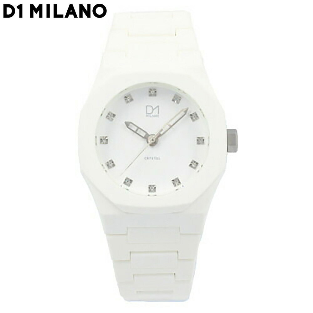 D1 MILANO / ディーワンミラノ A-CR02 Crystal クリスタル 腕時計 メンズ レディース ユニセックス ホワイトD1 MILANO / ディーワンミラノ A-CR02 Crystal クリスタル 腕時計 メンズ レディース ユニセックス ホワイト