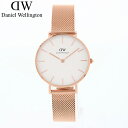 ダニエルウェリントン DANIEL WELLINGTON ダニエル ウェリントン DW00100163腕時計 時計 レディース メタル ステンレス メッシュ ローズゴールド カジュアル ビジネスプレゼント ギフト 1年保証 送料無料 母の日