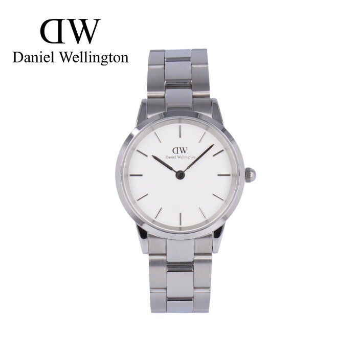 大決算セール開催中！9/11 1:59まで DANIEL WELLINGTON ダニエルウェリントン DW ICONIC LINK腕時計 時計 レディース クオーツ アナログ 2針 ステンレス メタル シルバー ホワイト DW00100205プレゼント ギフト 1年保証 送料無料