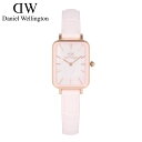 DANIEL WELLINGTON ダニエルウェリントン DW QUADRO PRESSED ROUGE クアドロ ルージュ腕時計 時計 レディース クオーツ アナログ 2針 ステンレス レザー シェル マザーオブパール ピンク DW00100508プレゼント ギフト 1年保証 送料無料 その1