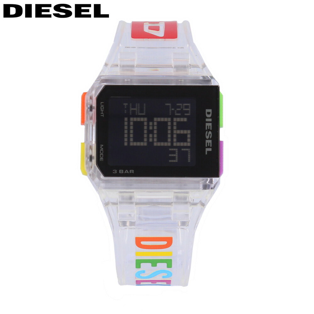 DIESEL ディーゼル CHOPPED チョップド腕時計 時計 メンズ クオーツ デジタル ラバー ...