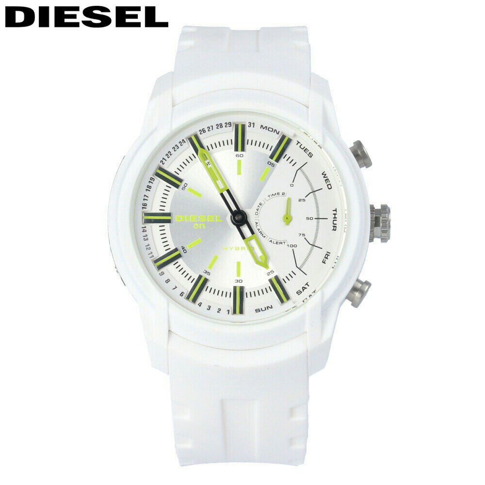 DIESEL / ディーゼル ARMBAR HYBRID アームバー ハイブリッド DZT1015 腕時計 メンズ ホワイト スマートウォッチDIESEL / ディーゼル ARMBAR HYBRID アームバー ハイブリッド DZT1015 腕時計 メンズ ホワイト スマートウォッチ