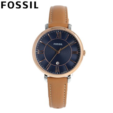 【超ポイントバック祭！】 FOSSIL / フォッシル JACQUELINE ジャクリーン ES4274腕時計 レディース 36mm ローズゴールド ブラウン レザーベルト 革 【あす楽対応_東海】