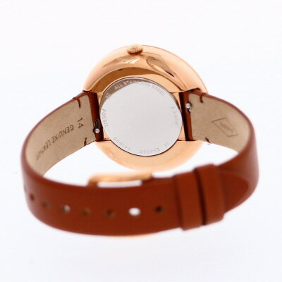 FOSSIL フォッシル 腕時計 時計 レディース 女性 アナログ クオーツ 電池 3針 シンプル 大理石 マーブル ANETTE アネット カジュアル ビジネス 仕事 防水 レザー 革 ブラウン 茶 ローズゴールド ブラック 黒 ES4380プレゼント ギフト 1年保証 送料無料