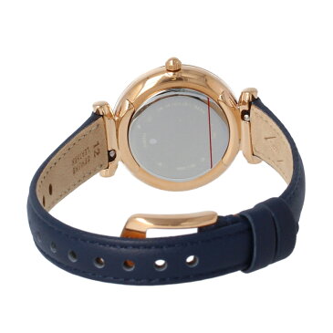 FOSSIL / フォッシル CARLIE MINI カーリー ミニ ES4502 腕時計 レディース 28mm ローズゴールド マザーオブパール レザーベルト 革 ネイビー 【あす楽対応_東海】