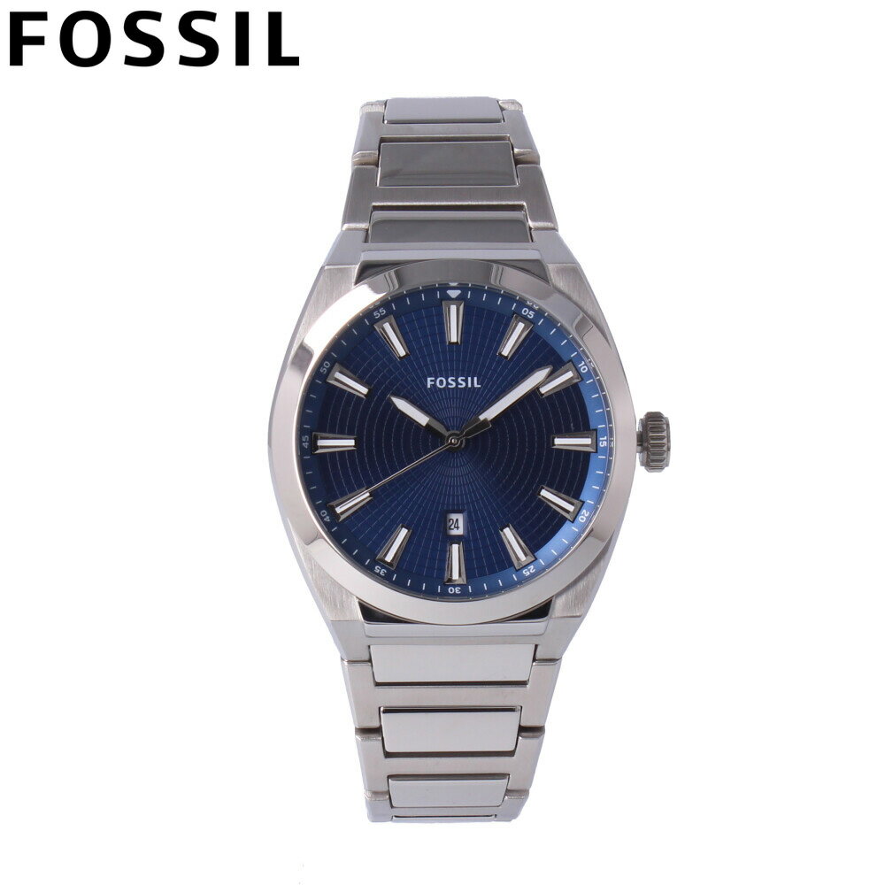 フォッシル 腕時計（メンズ） FOSSIL フォッシル腕時計 時計 メンズ クオーツ アナログ 3針 ステンレス メタル シルバー ブルー FS5822プレゼント ギフト 1年保証 送料無料