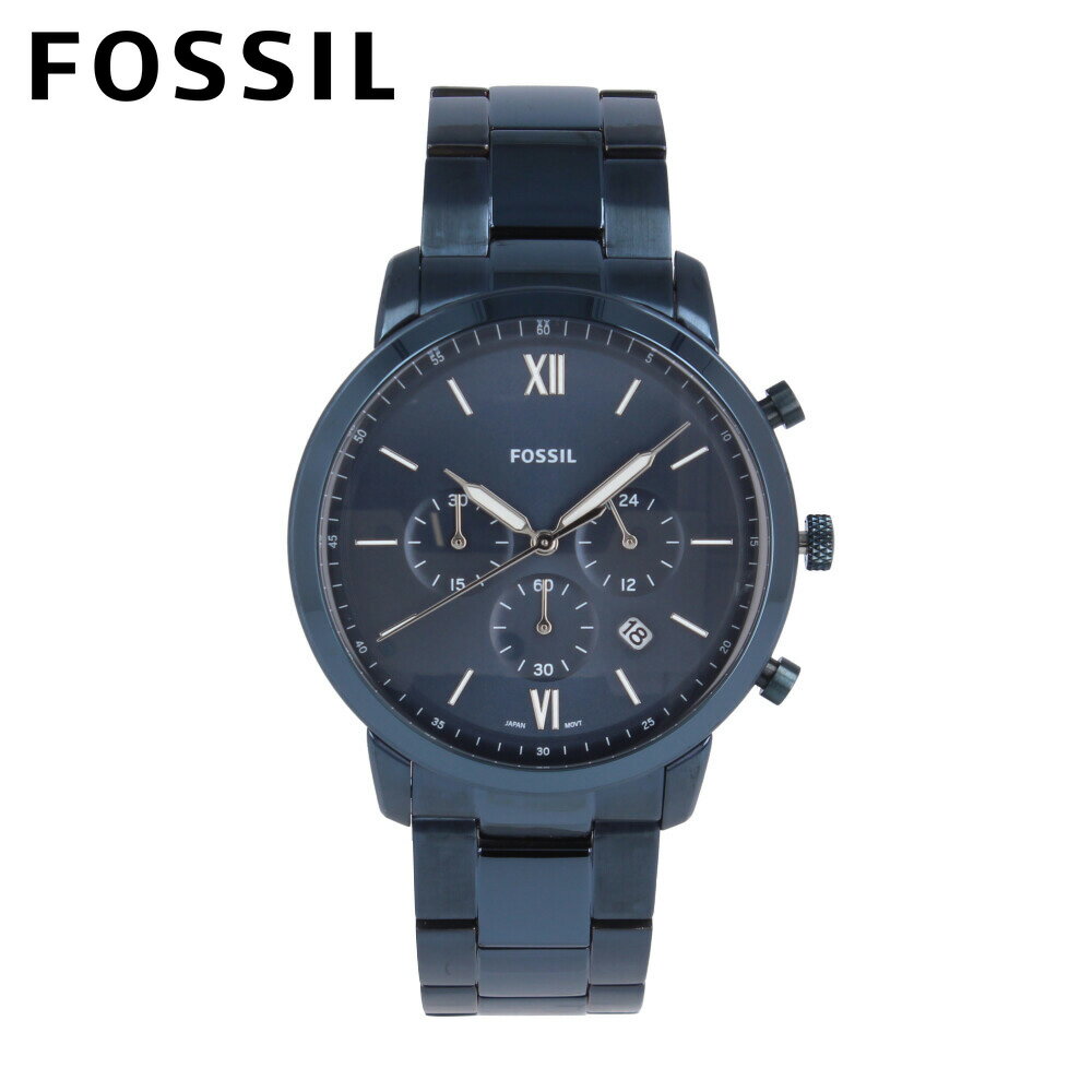 FOSSIL フォッシル NEUTRA腕時計 時計 メンズ クオーツ アナログ クロノグラフ ステンレス メタル ネイビー FS5826プレゼント ギフト 1年保証 送料無料