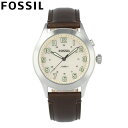 FOSSIL フォッシル 腕時計 時計 メンズ 男性 アナログ クオーツ 電池 3針 STARMASTER 復刻 限定 ARCHIVAL アーカイブ カジュアル ビジネス 仕事 防水 レザー 革 ブラウン 茶 シルバー 銀 アイボリー LE1059プレゼント ギフト 1年保証 送料無料 その1