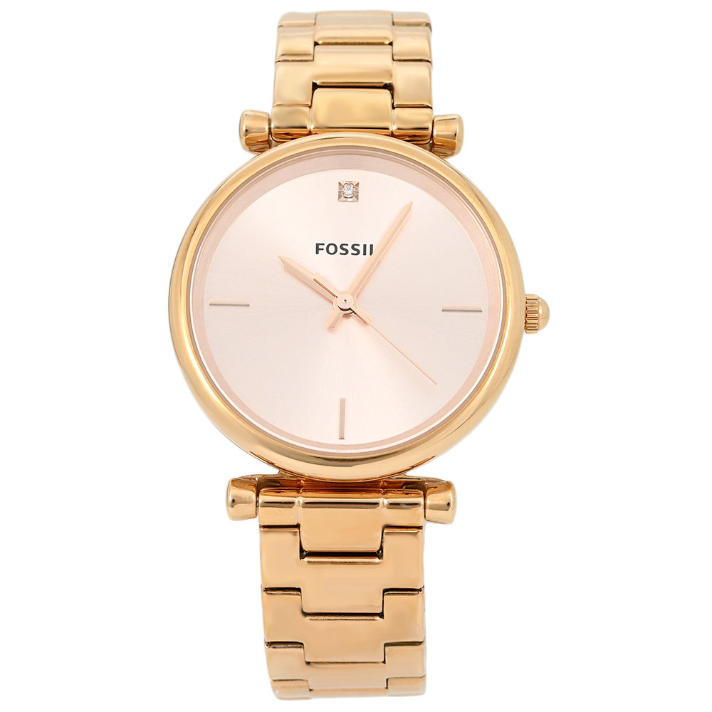 樂天商城 - FOSSIL フォッシル ES4441 アナログ クオーツ CARLIE　カーリー　ローズゴールド レディース腕時計 プレゼント ギフト 1年保証 送料無料