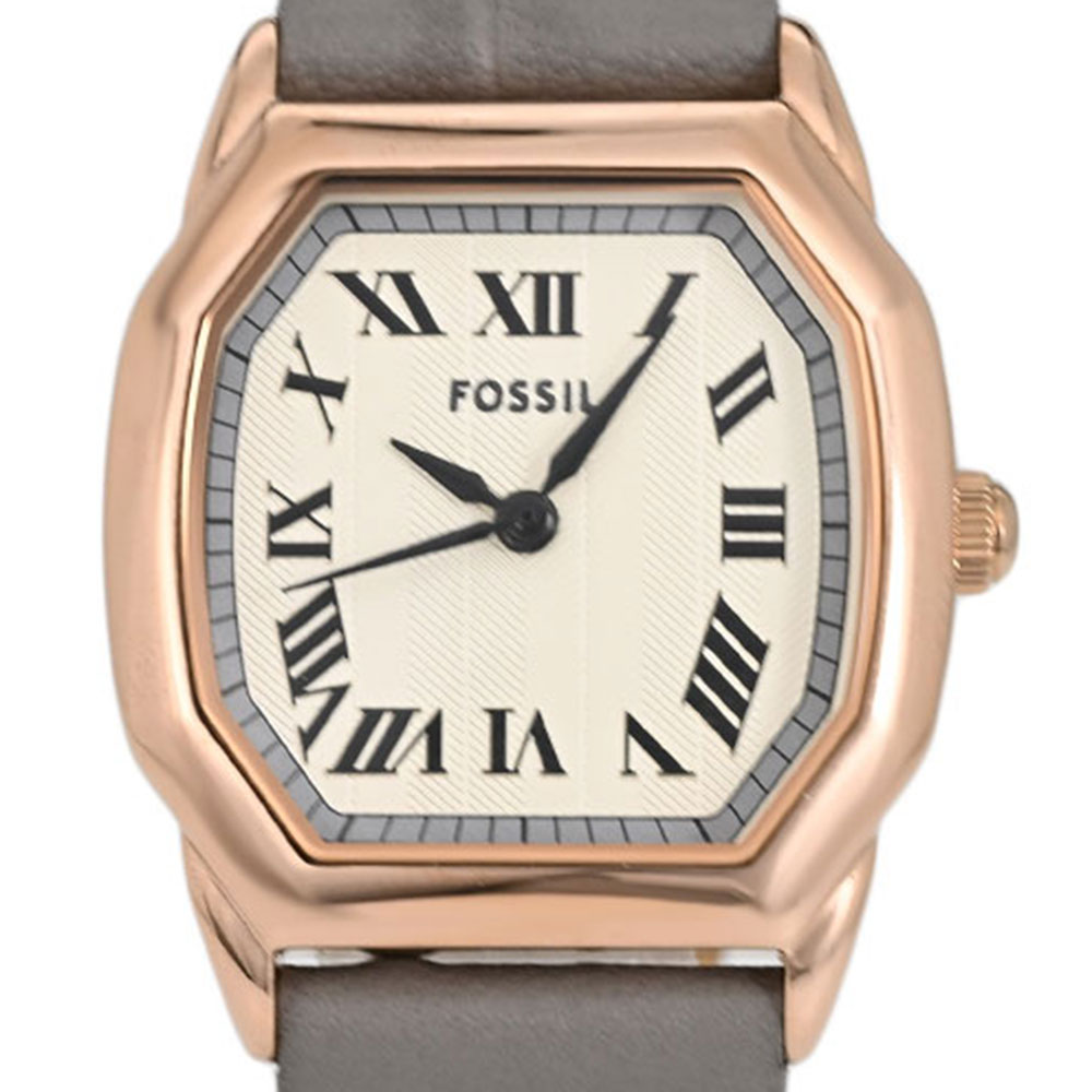 FOSSIL フォッシル ES5435 アナログ クオーツ Harlow　ハーロウ　グレー　クロコレザー レディース腕時計 プレゼント ギフト 1年保証 送料無料