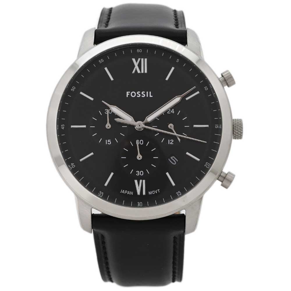 【SSクーポン配布中】FOSSIL フォッシル NEUTRA ノイトラ FS5452腕時計 時計 メンズ クロノグラフ クオーツ レザー ブラック カジュアルプレゼント ギフト 1年保証 送料無料