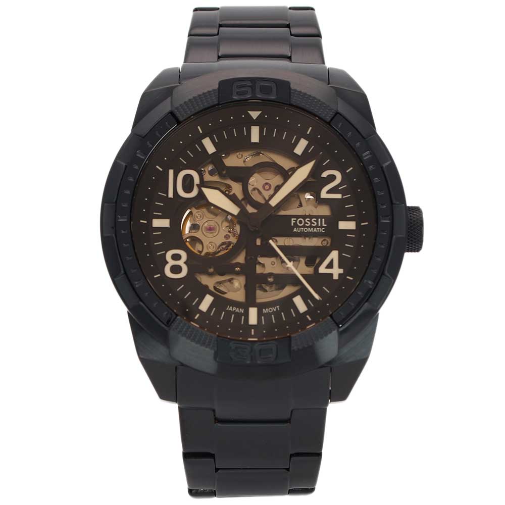【SSクーポン配布中】FOSSIL フォッシル ME3256 アナログ 自動巻き BRONSON　ブラック　ブラウン メンズ腕時計 プレゼント ギフト 1年保証 送料無料