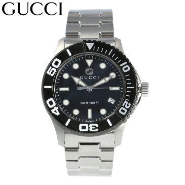 GUCCI / グッチ YA126279 I DIVER ダイバー 腕時計 メンズ ブラック シルバー ステンレス アナログ クオーツ 【あす楽対応_東海】