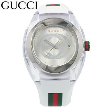 GUCCI / グッチ SYNC シンク YA137102A 腕時計 メンズ レディース ユニセックス ジェンダーレス 46mm ホワイト マルチカラー ラバーベルト 【あす楽対応_東海】