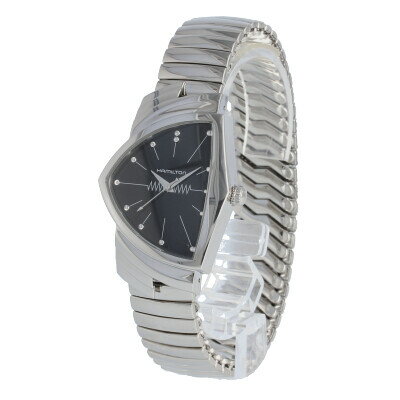 HAMILTON / ハミルトン Ventura ベンチュラ H24411232 腕時計 メンズ ステンレス シルバー ブラック クオーツ 蛇腹 【あす楽対応_東海】