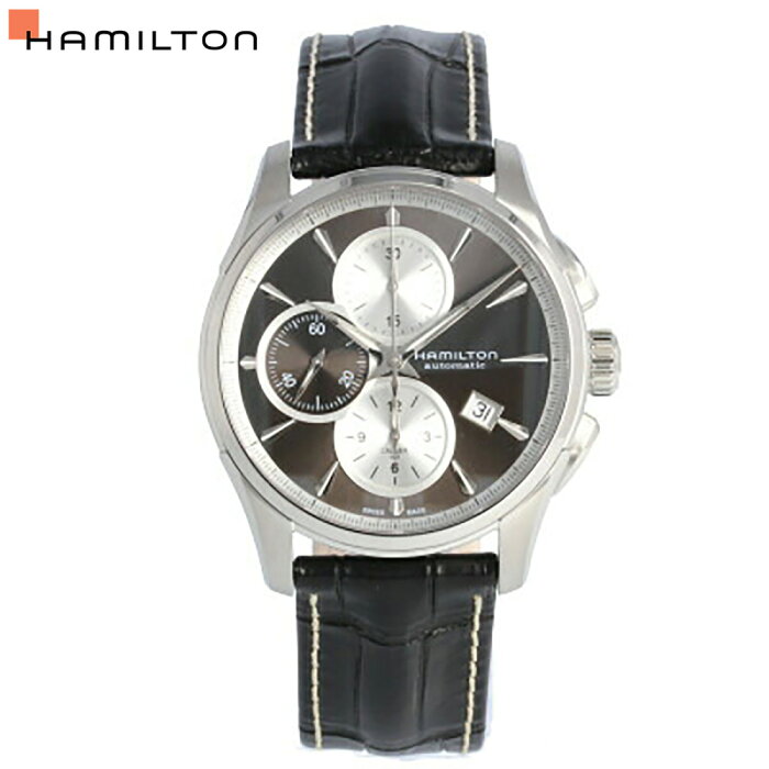 大決算セール開催中！9/11 1:59まで HAMILTON ハミルトン JAZZMASTER AUTO CHRONO ジャズマスター クロノグラフ H32596781腕時計 時計 自動巻き 機械式 メンズ レザー ブラック シルバー ドレス カジュアルプレゼント ギフト 1年保証 送料無料