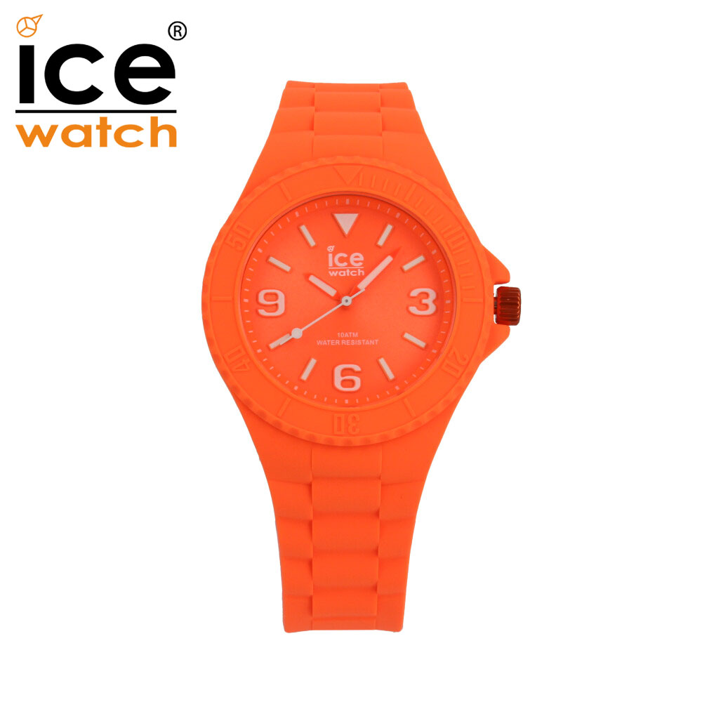 期間限定でポイント2倍！ICEWATCH アイスウォッチ ICE generation フラッシーオレンジ ミディアム腕時計 時計 防水 ユニセックス メンズ レディース クオーツ アナログ 3針 ラバー オレンジ 019162プレゼント ギフト 1年保証 送料無料