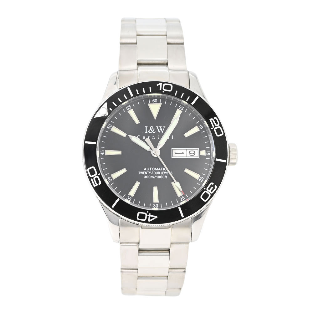 Rakuten - I＆W Carnival アイアンドダブリューカーニバル IW533-2 アナログ 自動巻き 300m防水 メンズ腕時計 プレゼント ギフト 1年保証 送料無料