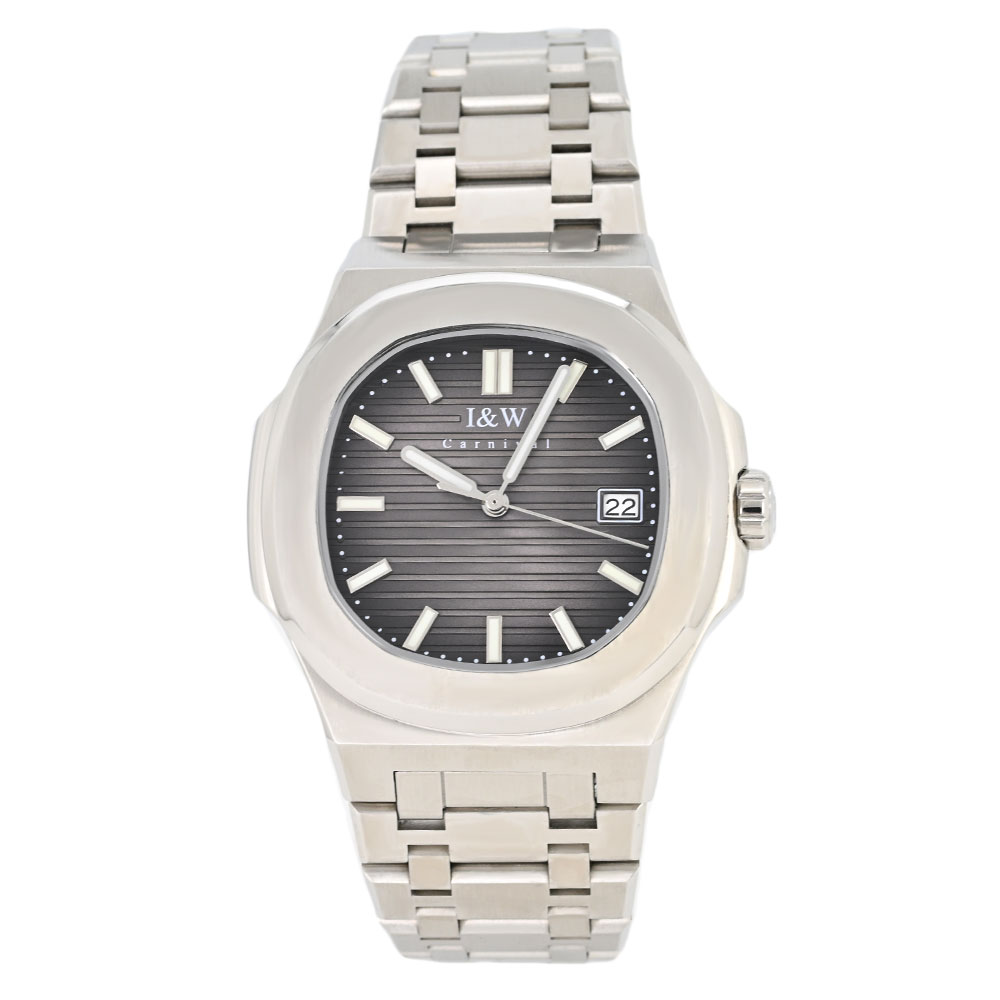 I＆W Carnival アイアンドダブリューカーニバル IW721-7 グレーアナログ 自動巻き メンズ腕時計 プレゼ..