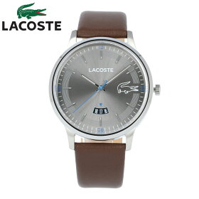 LACOSTE/ラコステ2011033腕時計メンズブラウングレーシルバーレザーアナログ【あす楽対応_東海】