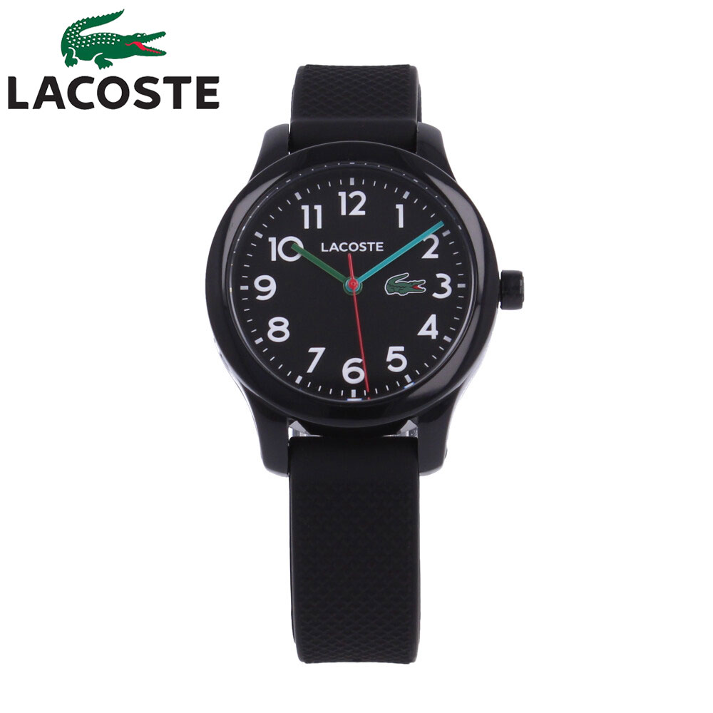 SSで使える5%OFFクーポン配布中！LACOSTE ラコステ腕時計 時計 3針 ユニセックス メンズ レディース キッズ ボーイズ クオーツ ラバー ブラック 2030032プレゼント ギフト 1年保証 送料無料